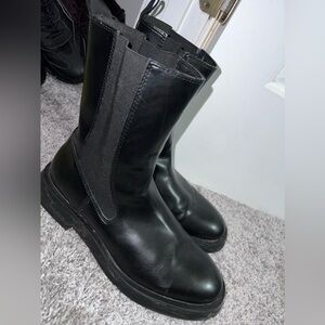 Zara leather boots